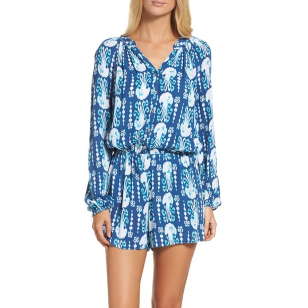 Lilly Pulitzer Elsa Romper in Indigo